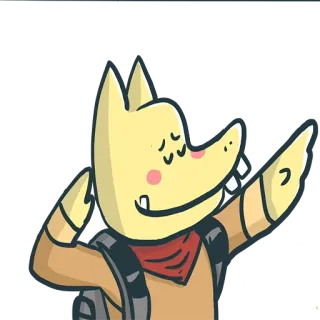 🙆 Hoạt hình, Động vật, Dab, Vui nhộn, Nhân vật telegram sticker