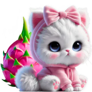 😔 لیلی جون 고양이, 새끼 고양이, 귀여운, 동물, 애완 동물, 만화, 분홍색 whatsapp sticker
