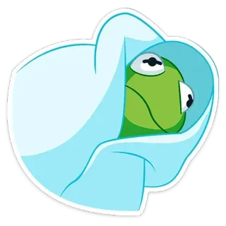 😶‍🌫️ Kermit kermit, frog, meme, cute, cartoon telegram sticker