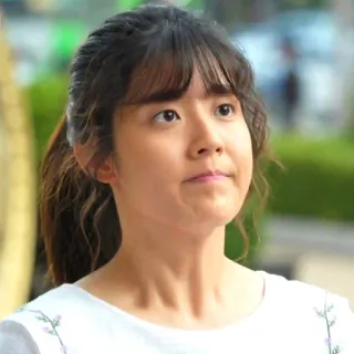 😑 woman, portrait, face, person, female, girl whatsapp sticker