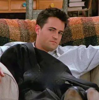 😒 Chandler Bing Friends chandler, friends, série tv, sitcom, matthew perry whatsapp sticker
