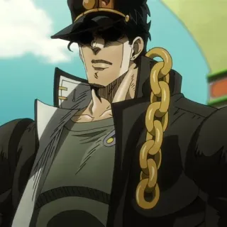 😑 Jotaro Kujo JoJo's Bizarre Adventure Anime, Charakter, Jotaro, JoJo, Manga telegram sticker