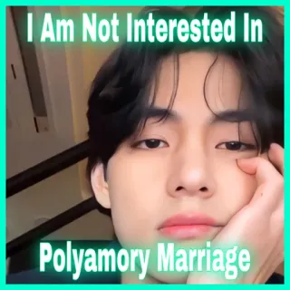 👰 I Am Not Interested In
Polyamory Marriage polyamour, mariage, pas intéressé(e), relations, rencontres telegram sticker
