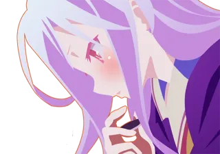 😏 Shiro No Game No Life Anime, Dziewczyna, Słodkie, Shiro, No Game No Life telegram sticker