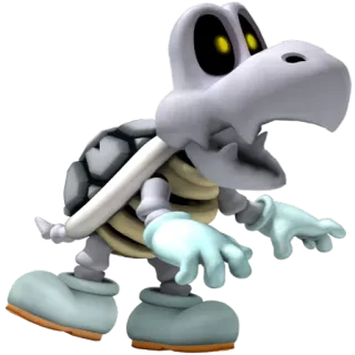 💀 Dry Bones Mario Dry Bones, Mario, Video game, Personagem, Esqueleto, Nintendo telegram sticker