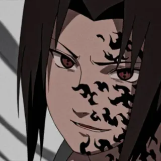 😏 Sasuke Uchiha Naruto anime, manga, sasuke, uchiha, curse mark telegram sticker