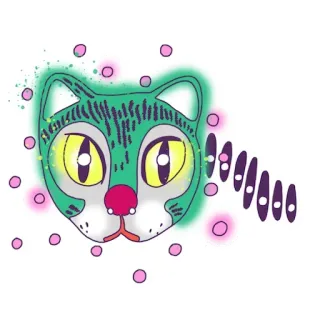 😸 kucing, binatang, stiker, ilustrasi, kartun, seni digital telegram sticker