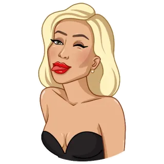 Erotic Kate telegram stickers