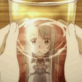 💞 Asuna Yuuki Sword Art Online anime, character, kawaii, fanart whatsapp sticker
