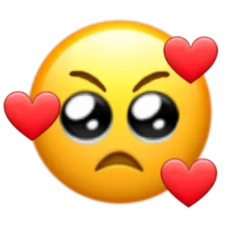 ✨ 이모지, 하트, 사랑, 화난, 귀여운 telegram sticker
