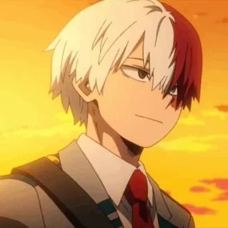 🥢 Shoto Todoroki My Hero Academia Anime, Manga, Shonen, Shoto Todoroki, My Hero Academia, Bohater, Quirk telegram sticker