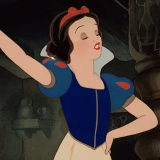 ☁️ Snow White ดิสนีย์, เจ้าหญิง, การ์ตูน, แอนิเมชันคลาสสิก, เทพนิยาย telegram sticker