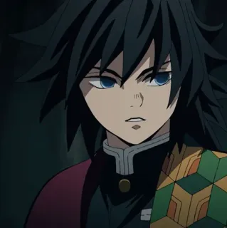 🌊 Giyu Tomioka Demon Slayer アニメ, 鬼滅の刃, 冨岡義勇, 漫画 whatsapp sticker