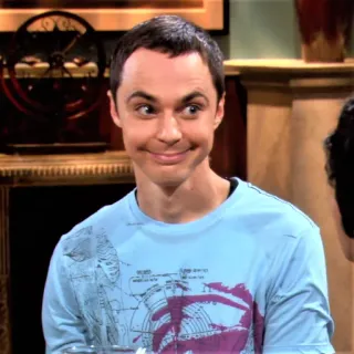 🙂 Sheldon Cooper The Big Bang Theory tv show, sitcom, character, physics, geek telegram sticker