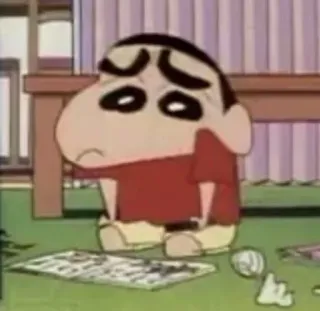 🍠 Shin-chan Shinchan, Anime, Sedih, Kartun, Manga telegram sticker