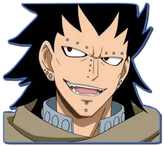 😏 Gajeel Redfox Fairy Tail Anime, Fairy Tail, Gajeel Redfox, Karakter, Kartun telegram sticker