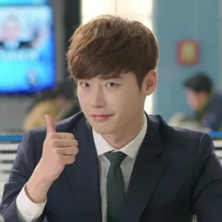 👍 thumbs up, man, suit, tie, positive telegram sticker