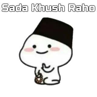 🤚 Sada Khush Raho Dibujos animados, Lindo, Saludo, Felicidad, Urdu telegram sticker