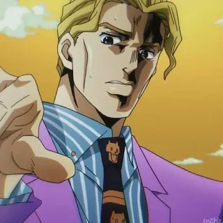 🐈 Yoshikage Kira JoJo's Bizarre Adventure อนิเมะ, ตัวร้าย, คิระ, โจโจ้, ประหลาด telegram sticker