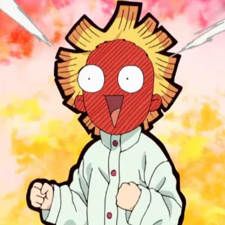 🏮 Zenitsu Agatsuma Demon Slayer Anime, Demon Slayer, Zenitsu, Personnage, Drôle, Choqué whatsapp sticker
