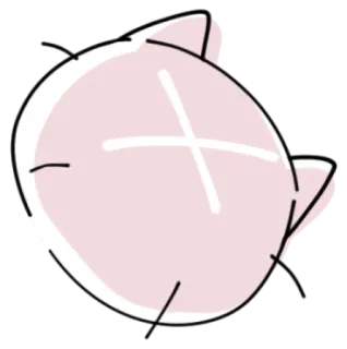 😾 gato, lindo, animal, dibujo animado, pegatina, simple, mascota whatsapp sticker