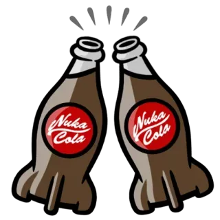 🧃 Fallout nuka cola, cola, fallout, videospiel, getränk telegram sticker