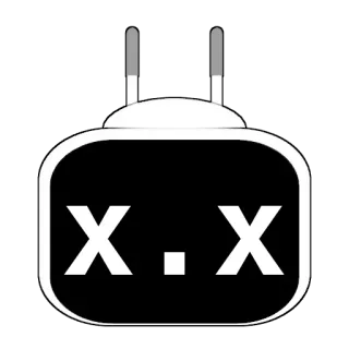 😲 X . . X Emoji, Morto, Ucciso, Cartone animato, Espressione, Faccia telegram sticker