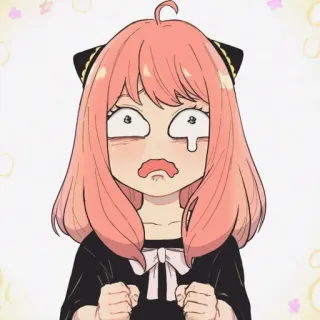 ➖ Anya Forger Spy x Family Anya Forger, Spy x Family, anime, shocked, cute, cartoon telegram sticker