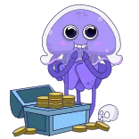 Jellyfish Toni telegram stickers