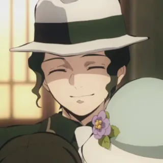 🍷 Muzan Kibutsuji Demon Slayer Аниме, Клинок, рассекающий демонов, Мудзан Кибуцуджи, Персонаж telegram sticker