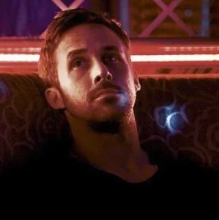 🥶 Ryan Gosling Attore, Ritratto, Film, Pensieroso, Ryan Gosling telegram sticker