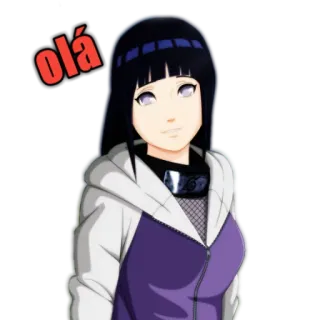 Hinata Hyuuga 1.0 by @HatusuneMiku telegram stickers