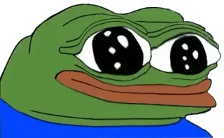😄 Pepe the Frog Pepe Żaba, Mem, Kultura internetu, Żaba telegram sticker