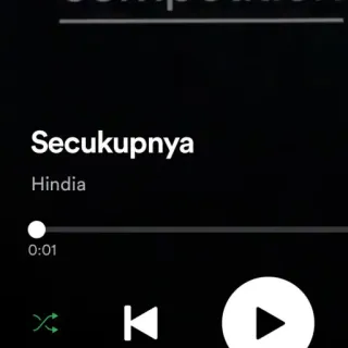 🙂 Secukupnya
Hindia música, Spotify, canción, Hindia, lista de reproducción whatsapp sticker