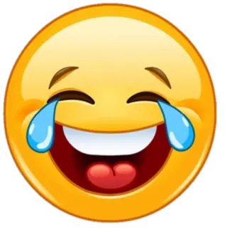 😂 Emoji, Tertawa, Menangis, Senang, Kegembiraan, Emosi telegram sticker