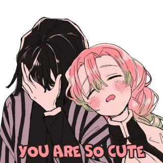 😳 YOU ARE SO CUTE Anime, Carino, Coppia, Romance, Amore telegram sticker