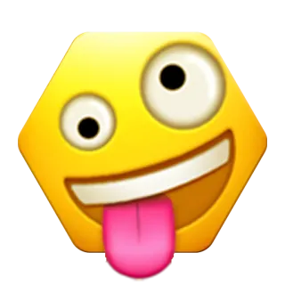 🤪 emoji, face, funny, goofy, expression, cartoon, tongue telegram sticker