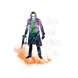 🤝 Joker Share and motivate others Joker, villano, arma, película, supervillano, cómics telegram sticker