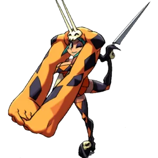 🏆 Parasoul Skullgirls 비디오 게임, 캐릭터, 격투 게임, 스컬걸즈, 파라솔, 애니메이션, 만화 telegram sticker