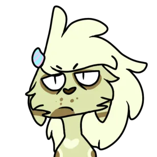😕 cartone animato, animale, gatto, illustrazione, personaggio, carino whatsapp sticker