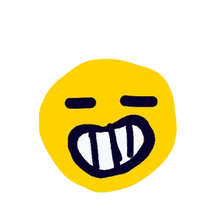 😂 表情符号, 卡通, 开心, 微笑, 搞笑, 黄色 telegram sticker