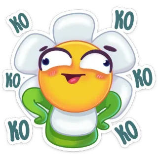 Romashka telegram stickers