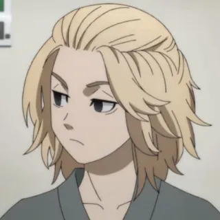 😕 Manjiro Sano Tokyo Revengers Anime, Personaggio, Ritratto, Manjiro Sano, Tokyo Revengers telegram sticker