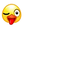 😜 Emoji, Clin d'oeil, Visage, Langue, Drôle, Expression telegram sticker