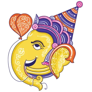 🥳 Ganesha Ganesha, Ấn Độ giáo, Thần, Ấn Độ, Voi, Thần thánh, Tôn giáo telegram sticker