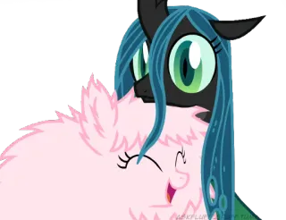👩 Queen Chrysalis My Little Pony queen chrysalis, my little pony, przyjaźń to magia, kucyk, podmieniec, mlp telegram sticker