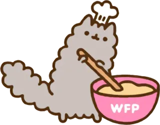 👨‍🍳 WFP Katze, Backen, Koch, Essen, süß, Küche, Schneebesen, WFP telegram sticker