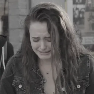 😥 triste, piangere, emozione, donna, angoscia whatsapp sticker