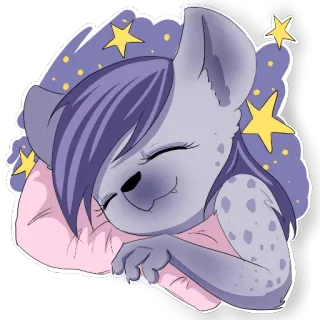Sweet_hyena (@Valeria_fills_art) whatsapp stickers