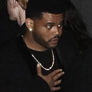 😶 The Weeknd singer, artist, musician, earring, necklace, man telegram sticker
